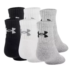 Boys Under Armour 6-Pack Quarter Socks 10 Boys Under Armour 6-Pack Quarter Socks -Kohl's Shop 2861819 ALT