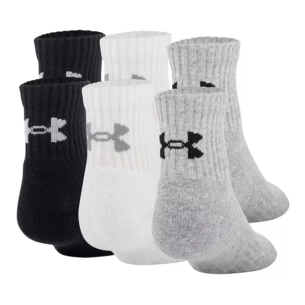 Boys Under Armour 6-Pack Quarter Socks 6 Boys Under Armour 6-Pack Quarter Socks - Image 4