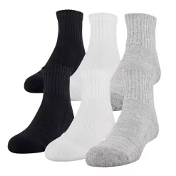 Boys Under Armour 6-Pack Quarter Socks 9 Boys Under Armour 6-Pack Quarter Socks -Kohl's Shop 2861819 Gray Heather Assorted