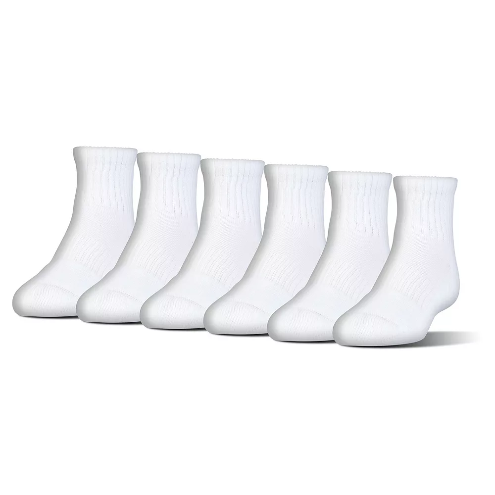 Boys Under Armour 6-Pack Quarter Socks 4 Boys Under Armour 6-Pack Quarter Socks - Image 2