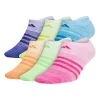Girl's adidas 6-Pack Superlite No-Show Socks -Kohl's Shop 3004487 Bright Stripes