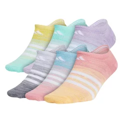 Girl's adidas 6-Pack Superlite No-Show Socks -Kohl's Shop 3004487 Ombre