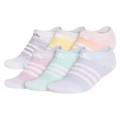 Girl's adidas 6-Pack Superlite No-Show Socks -Kohl's Shop 3004487 Ombre Multi