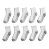 Boys' Tek Gear® 10-Pack Lightweight Quarter-Crew Performance Socks -Kohl's Shop 3043536 White