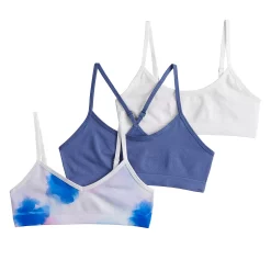 Girls 7-16 Maidenform® 3-pack Beginner Crop Bras -Kohl's Shop 3278233 Cool Tie Dye Bijou