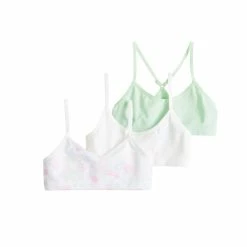 Girls 7-16 Maidenform® 3-pack Beginner Crop Bras -Kohl's Shop 3278233 Floral Mist Green