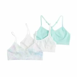 Girls 7-16 Maidenform® 3-pack Beginner Crop Bras -Kohl's Shop 3278233 Pastel Swirl