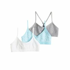 Girls 7-16 Maidenform® 3-pack Beginner Crop Bras -Kohl's Shop 3278233 Turquoise Daisy Swirl