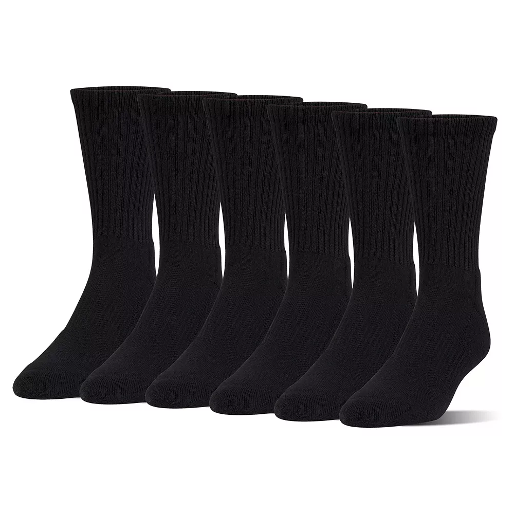 Boys Under Armour Charged Cotton 6-Pack Crew Socks 6 Boys Under Armour Charged Cotton 6-Pack Crew Socks - Image 4