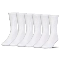 Boys Under Armour Charged Cotton 6-Pack Crew Socks 9 Boys Under Armour Charged Cotton 6-Pack Crew Socks -Kohl's Shop 3520960 White