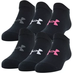 Girls Under Armour 6-pack Essential 2.0 No-Show Socks 18 Girls Under Armour 6-pack Essential 2.0 No-Show Socks -Kohl's Shop 3604180 Black Multi