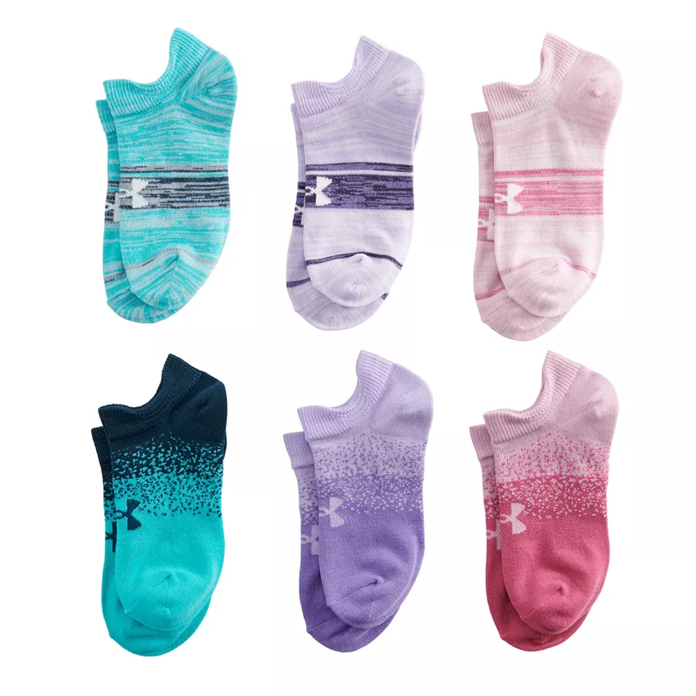 Girls Under Armour 6-pack Essential 2.0 No-Show Socks 5 Girls Under Armour 6-pack Essential 2.0 No-Show Socks - Image 3