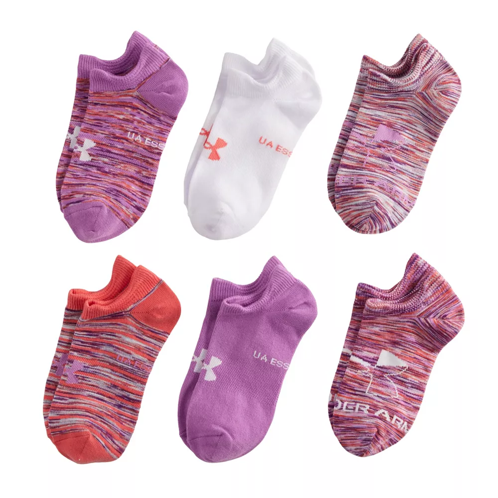 Girls Under Armour 6-pack Essential 2.0 No-Show Socks 11 Girls Under Armour 6-pack Essential 2.0 No-Show Socks - Image 9