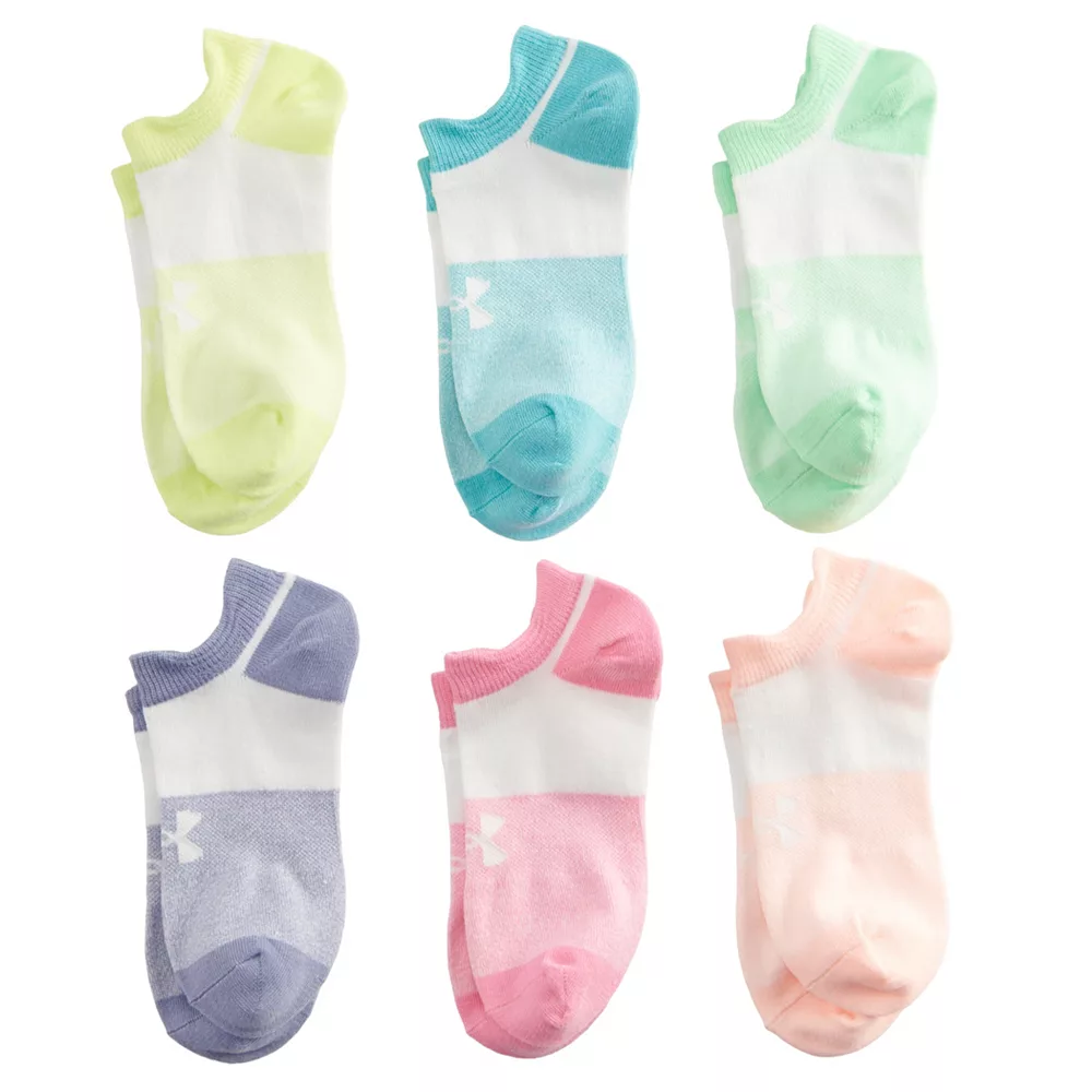 Girls Under Armour 6-pack Essential 2.0 No-Show Socks 4 Girls Under Armour 6-pack Essential 2.0 No-Show Socks - Image 2