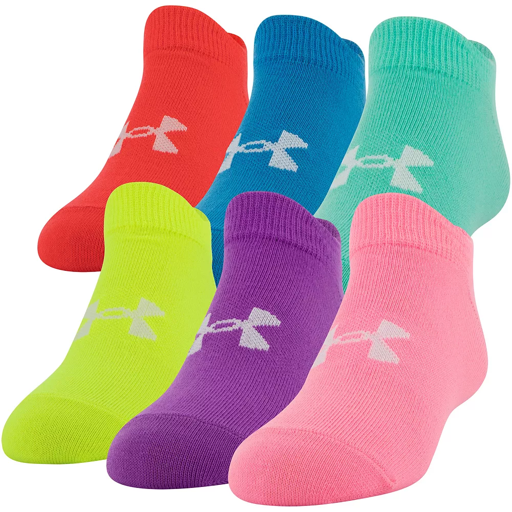Girls Under Armour 6-pack Essential 2.0 No-Show Socks 6 Girls Under Armour 6-pack Essential 2.0 No-Show Socks - Image 4