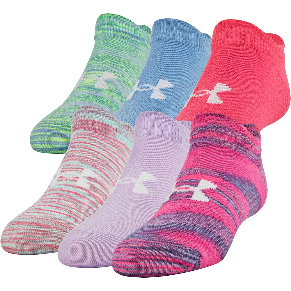 Girls Under Armour 6-pack Essential 2.0 No-Show Socks 9 Girls Under Armour 6-pack Essential 2.0 No-Show Socks - Image 7