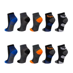 Boys Tek Gear® 10-Pack Lightweight Quarter-Cut Performance Socks -Kohl's Shop 3619223 ALT