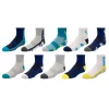 Boys Tek Gear® 10-Pack Lightweight Quarter-Cut Performance Socks -Kohl's Shop 3619223 Turq Charcoal