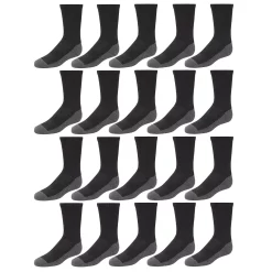 Boys Tek Gear® 20-Pack Lightweight Performance Crew Socks 7 Boys Tek Gear® 20-Pack Lightweight Performance Crew Socks -Kohl's Shop 3681561 Black Charcoal