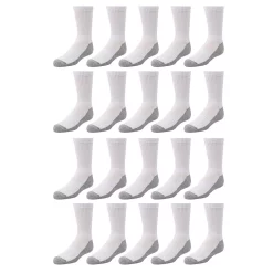 Boys Tek Gear® 20-Pack Lightweight Performance Crew Socks 6 Boys Tek Gear® 20-Pack Lightweight Performance Crew Socks -Kohl's Shop 3681561 White Gray
