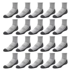 Boys Tek Gear® 20-Pack Lightweight Performance Ankle Socks -Kohl's Shop 3758294 Gray Charcoal