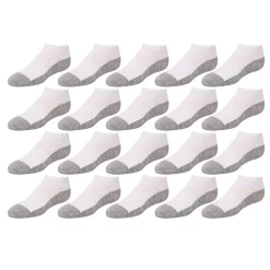 Boys Tek Gear® Lightweight Performance 20-Pack Low-Cut Socks -Kohl's Shop 3758296 White Gray