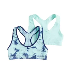 Girls 4-16 Maidenform® 2-Pack Seamless Racerback Bras -Kohl's Shop 3770393 Blue Tiedye Blue