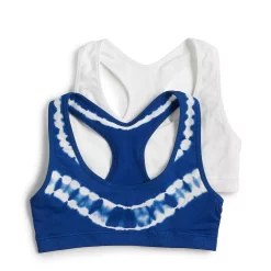 Girls 4-16 Maidenform® 2-Pack Seamless Racerback Bras -Kohl's Shop 3770393 Navy Tie Dye White