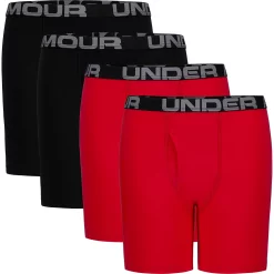 Boys 8-20 Under Armour 4-Pack Performance Cotton Boxer Briefs -Kohl's Shop 3802949 Red