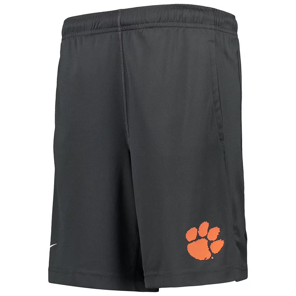 Youth Nike Anthracite Clemson Tigers Performance Fly Shorts 3 Youth Nike Anthracite Clemson Tigers Performance Fly Shorts