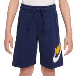 Kids 7-20 Nike Club Fleece Shorts -Kohl's Shop 4221758 Midnight Navy Yrllow