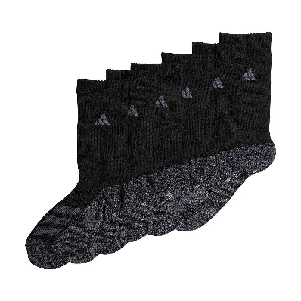 Boy's adidas Cushioned Angle Stripe 6-Pack Crew Socks 9 Boy's adidas Cushioned Angle Stripe 6-Pack Crew Socks - Image 7