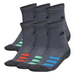 Boy's adidas Cushioned Angle Stripe 6-Pack Crew Socks 13 Boy's adidas Cushioned Angle Stripe 6-Pack Crew Socks -Kohl's Shop 4249526 Grey Marled