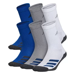 Boy's adidas Cushioned Angle Stripe 6-Pack Crew Socks 12 Boy's adidas Cushioned Angle Stripe 6-Pack Crew Socks -Kohl's Shop 4249526 Royal White