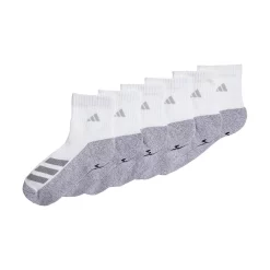 Boy's adidas Cushioned Angle Stripe 6-Pack Quarter Socks -Kohl's Shop 4249527 ALT