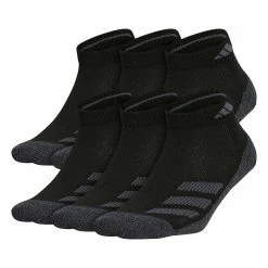 Boy's adidas Cushioned Angle Stripe 6-Pack Low Cut Socks -Kohl's Shop 4249529 Black Marled