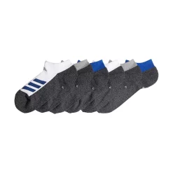 Boy's adidas Cushioned Angle Stripe 6-Pack No Show Socks -Kohl's Shop 4249530 ALT