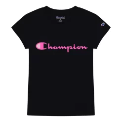 Girls 7-16 Champion® Signature Script Graphic Tee -Kohl's Shop 4341342 Black Pink