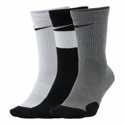 Boys Nike 3-Pack Elite Basketball Crew Socks -Kohl's Shop 4344753 Black Gray White