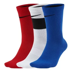 Boys Nike 3-Pack Elite Basketball Crew Socks -Kohl's Shop 4344753 Red White Blue