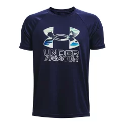 Boys 8-20 Under Armour Hybrid Print Tech Tee -Kohl's Shop 4546062 Midnight Navy