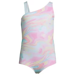Girls Lands' End Sporty One Piece Swimsuit -Kohl's Shop 4587344 Wild Blossom Swirl