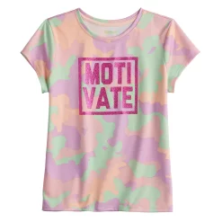 Girls 7-16 Tek Gear® Graphic Tee in Regular & Plus Size -Kohl's Shop 4629645 Pink Camo Motivate