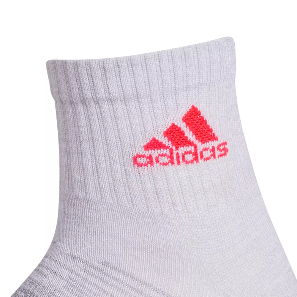 Boys adidas 6 Pack Superlite Quarter Socks 7 Boys adidas 6 Pack Superlite Quarter Socks - Image 5