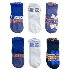 Boys Under Armour 6-Pack Essential Quarter-Cut Socks -Kohl's Shop 4640355 Blue Gray Royal