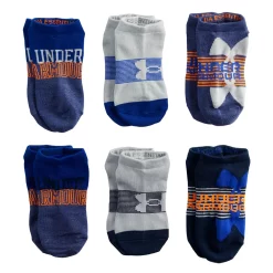 Boys Under Armour 6-Pack Essential Lite No-Show Socks -Kohl's Shop 4640375 Blue Gray Royal