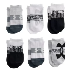 Boys Under Armour 6-Pack Essential Lite No-Show Socks -Kohl's Shop 4640375 Halo Gray White