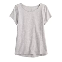 Girls 4-20 SO® Adaptive Tee -Kohl's Shop 4781005 Gray