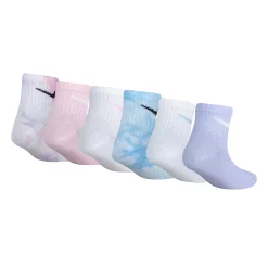 Baby / Toddler Girl Nike 6 Pack Tie Dyed Ankle Socks -Kohl's Shop 4806066 ALT