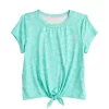 Girls 7-16 Tek Gear® Knot Front Fashion Tee in Regular & Plus Size -Kohl's Shop 4835933 Aqua Doodles